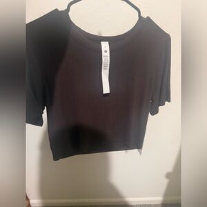 Women's Black Crop Top
